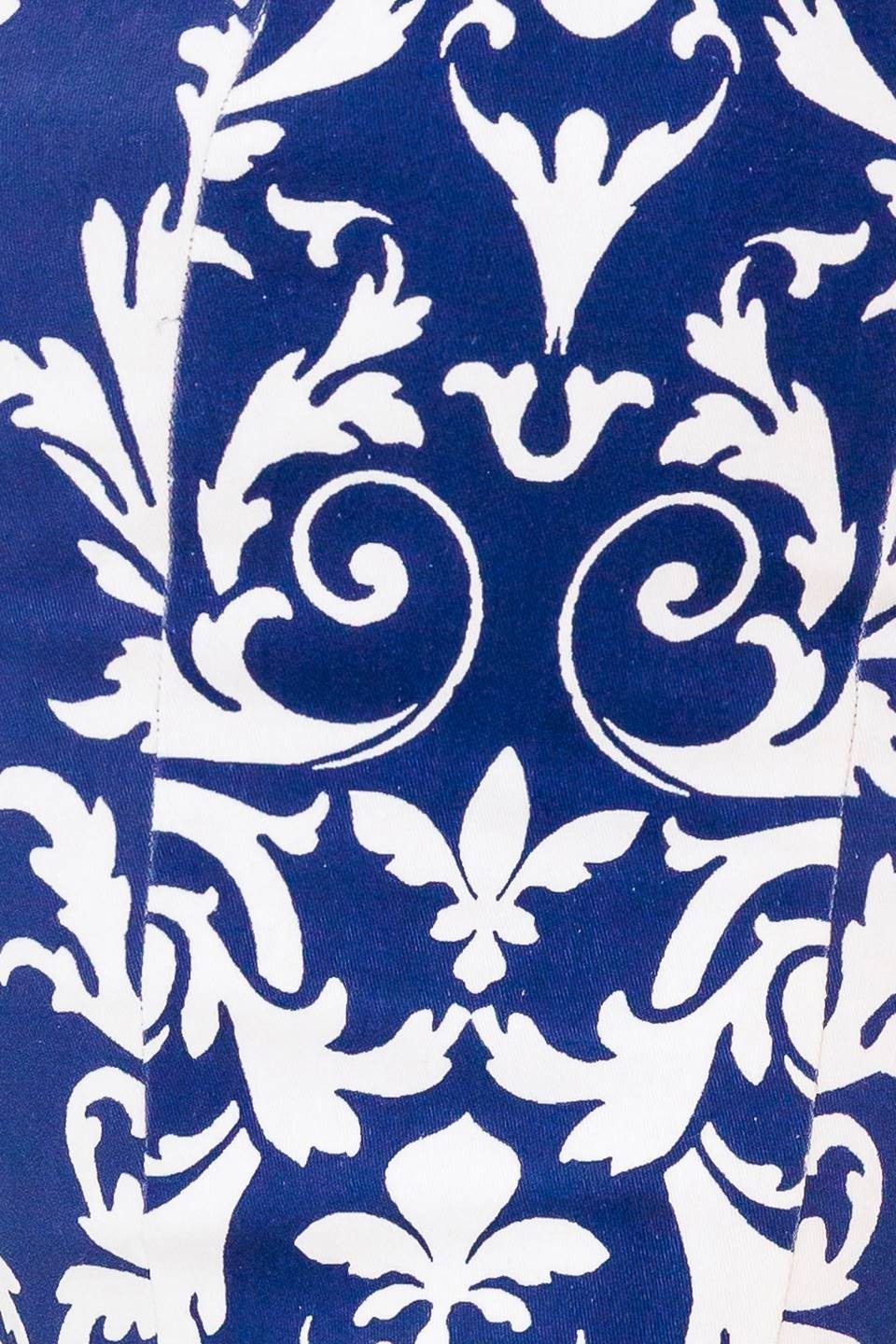 damask strapless midi dress