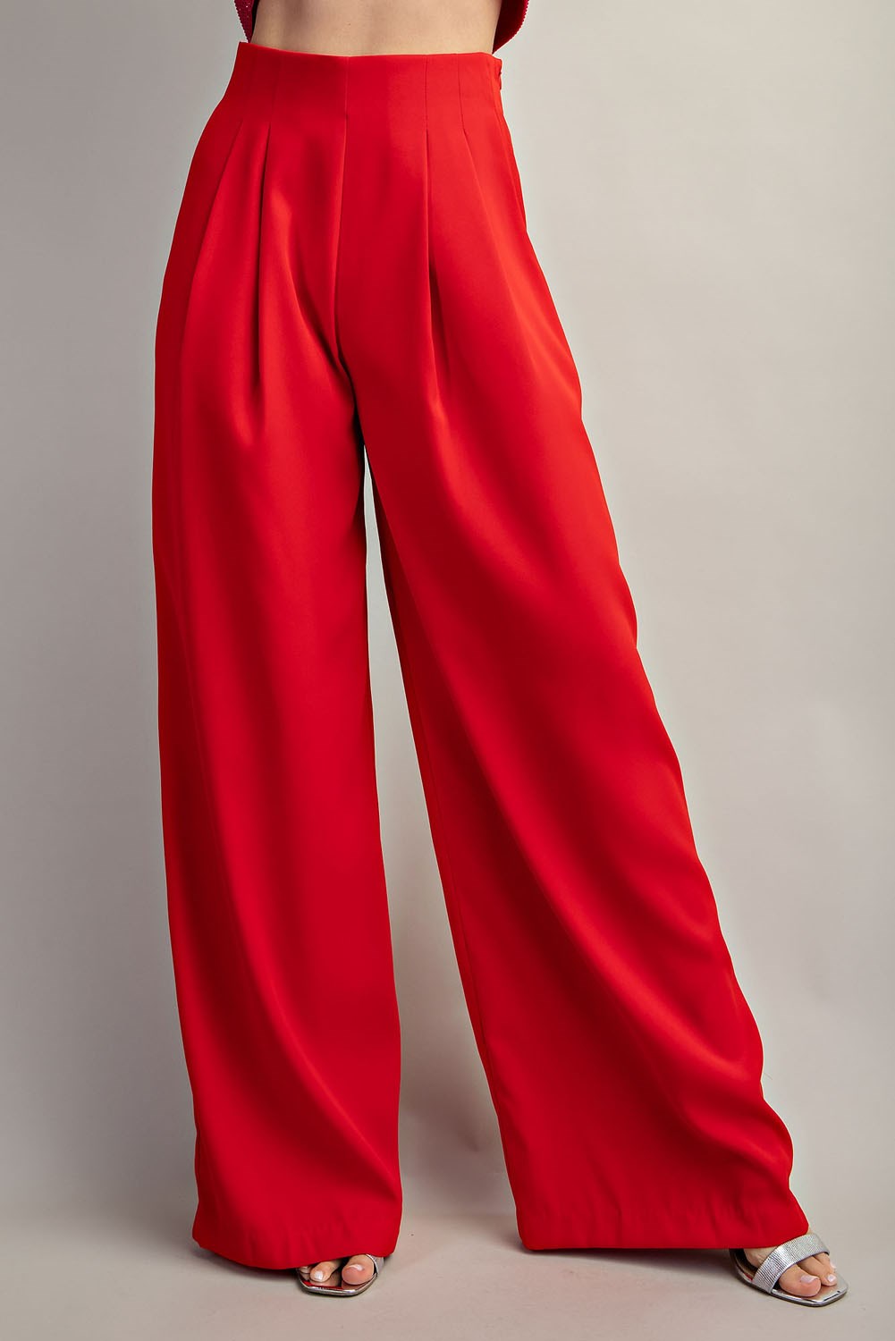 Pleated High Waist Wide Pants RK Collections Boutique Pleated High Waist Wide Pants RK Collections Boutique