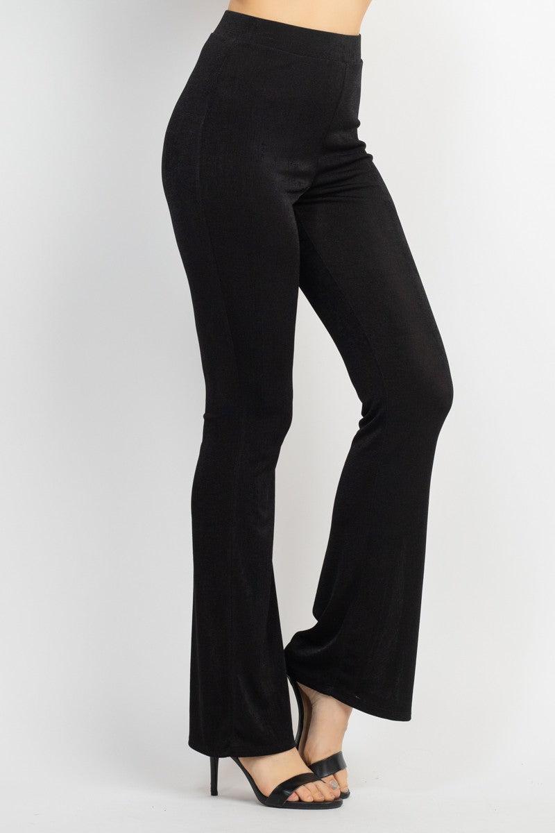 Slinky Matte Jersey elastic fit & flare pant