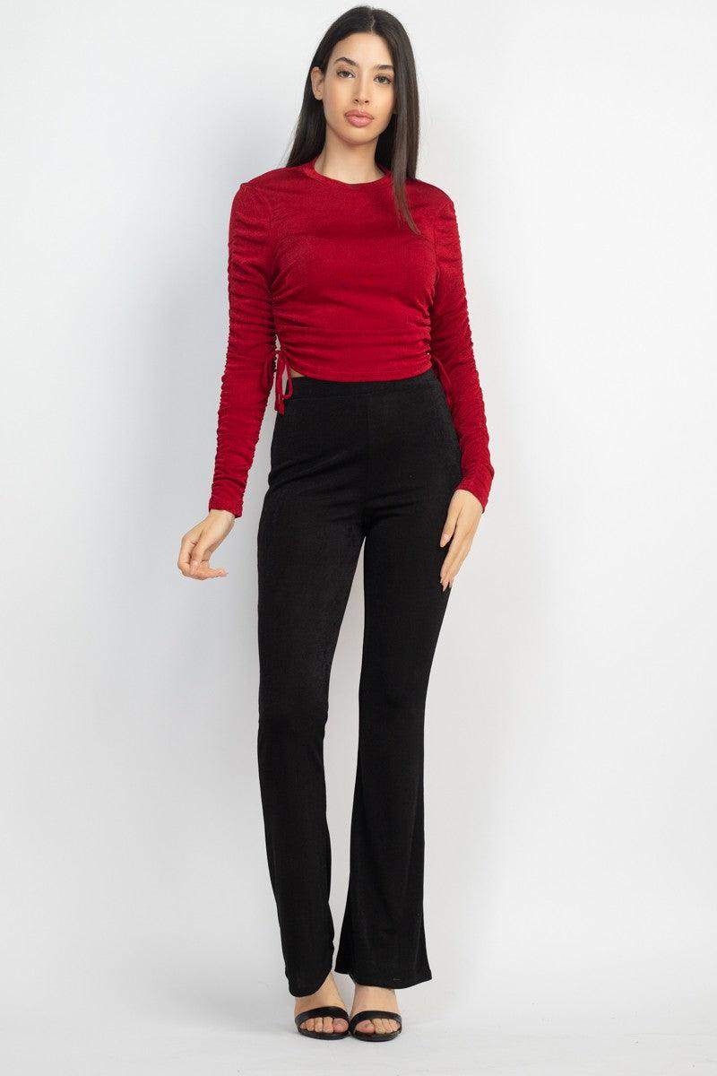 Slinky Matte Jersey elastic fit & flare pant