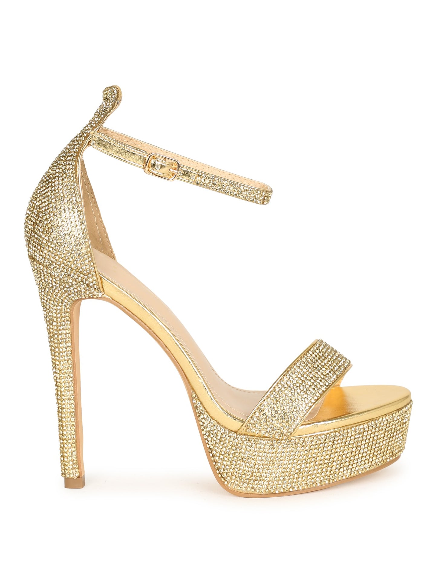 Glamorous Rhinestone Platform Heels