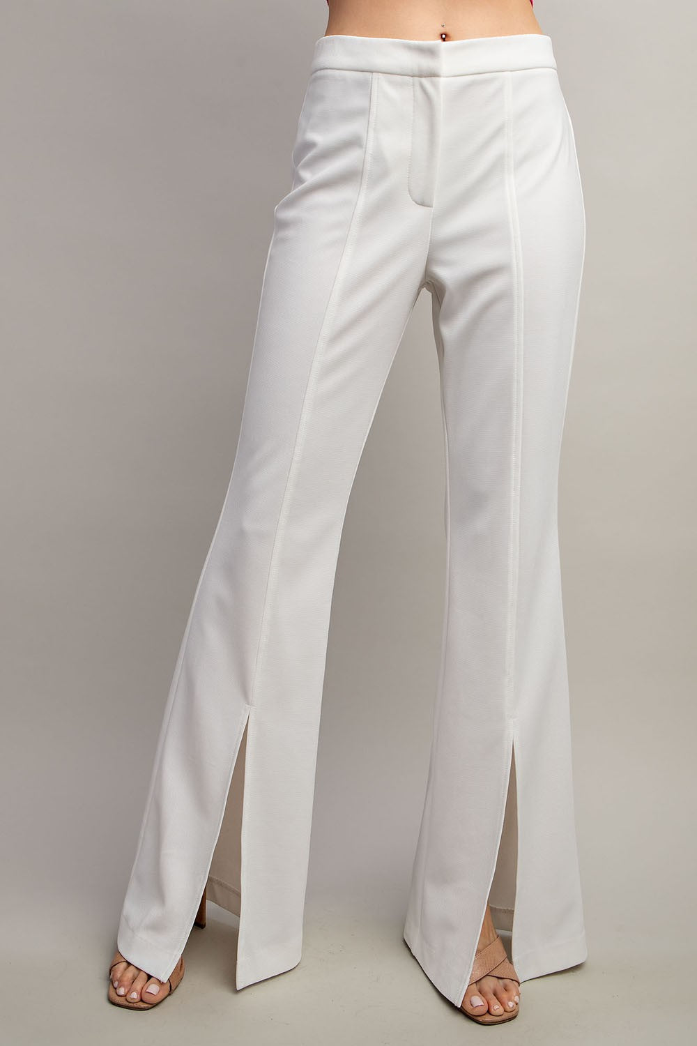velvet front slit flare pants – RK Collections Boutique
