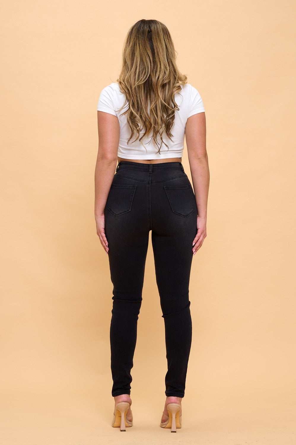 Premium Stretch High Waisted Skinny Jeans