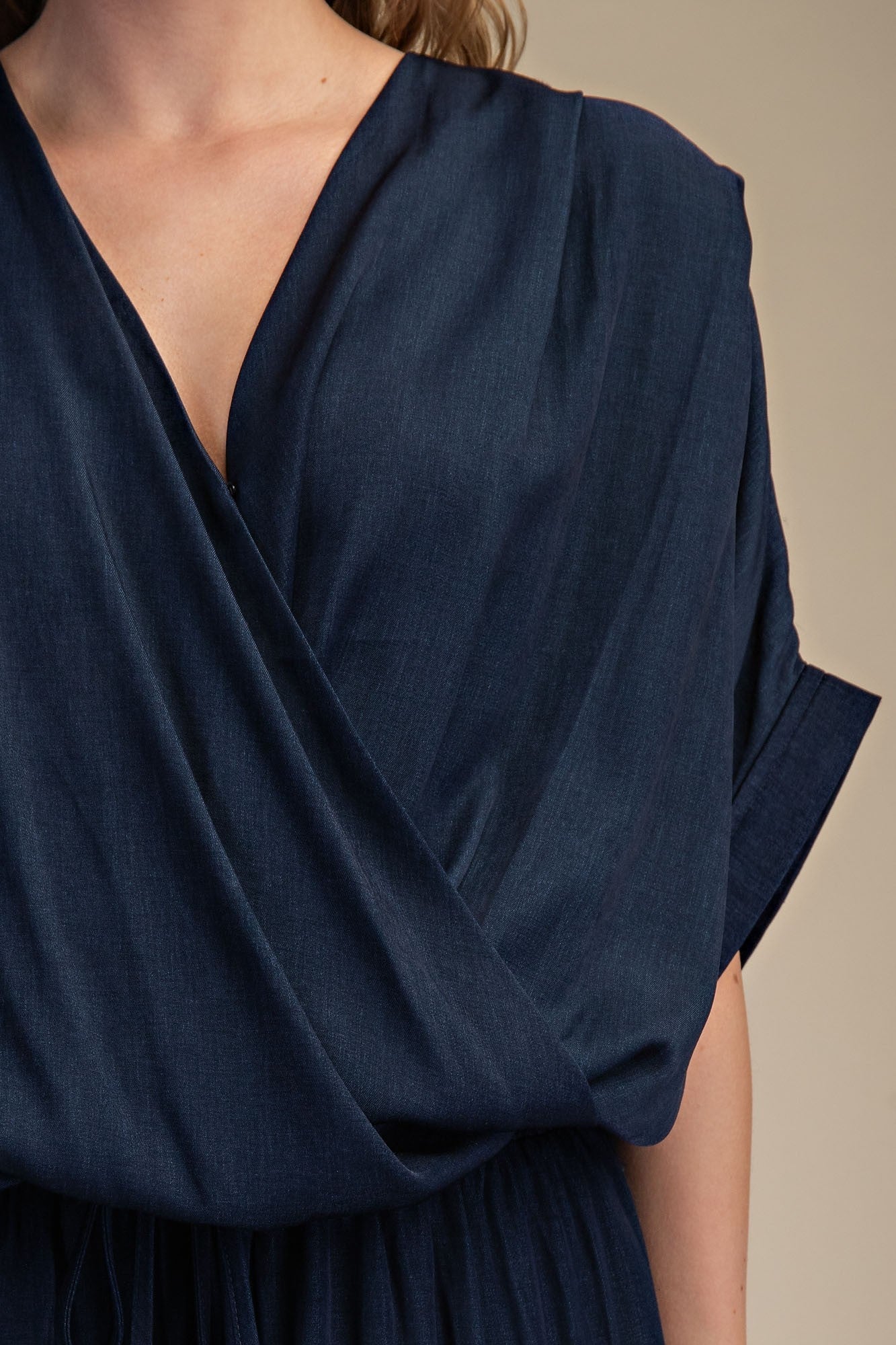 Surplice Dolman Sleeves Top