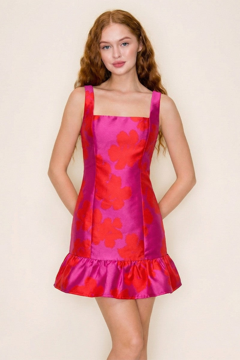 Hot Pink/Coral Mini Dress Small