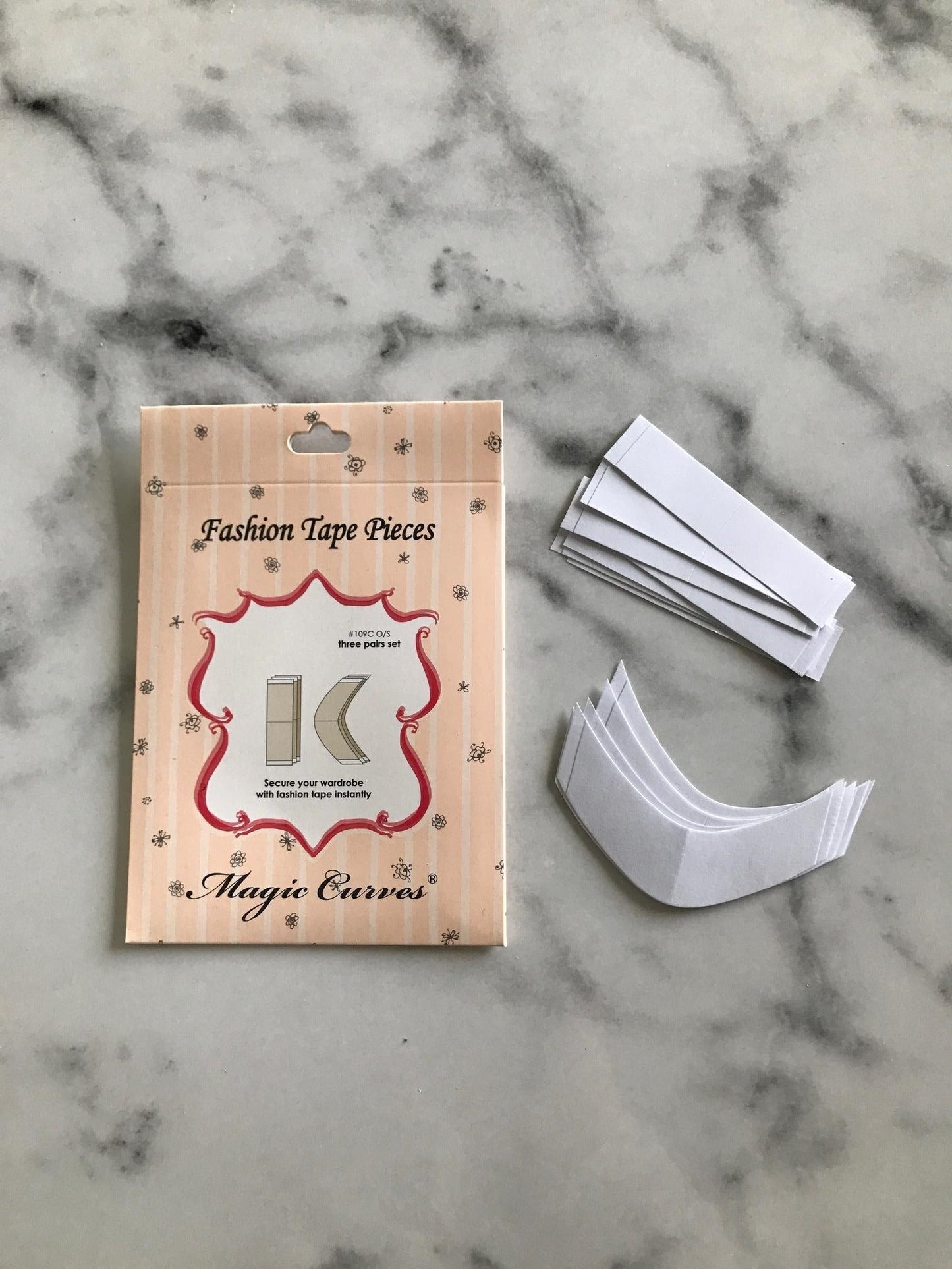 Fashion 2-Sided Tape Pieces - 6 pairs