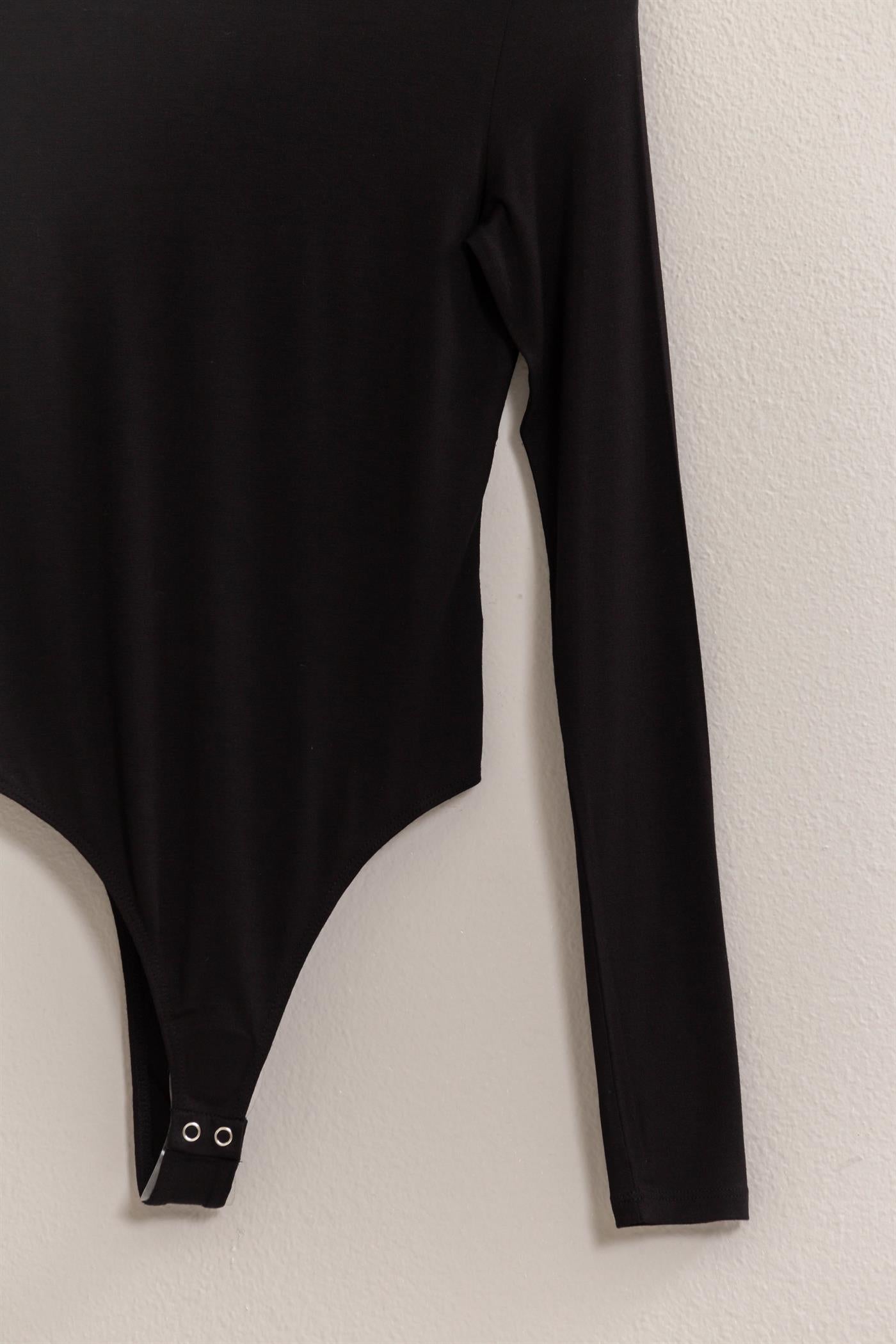 jersey long sleeve turtleneck bodysuit