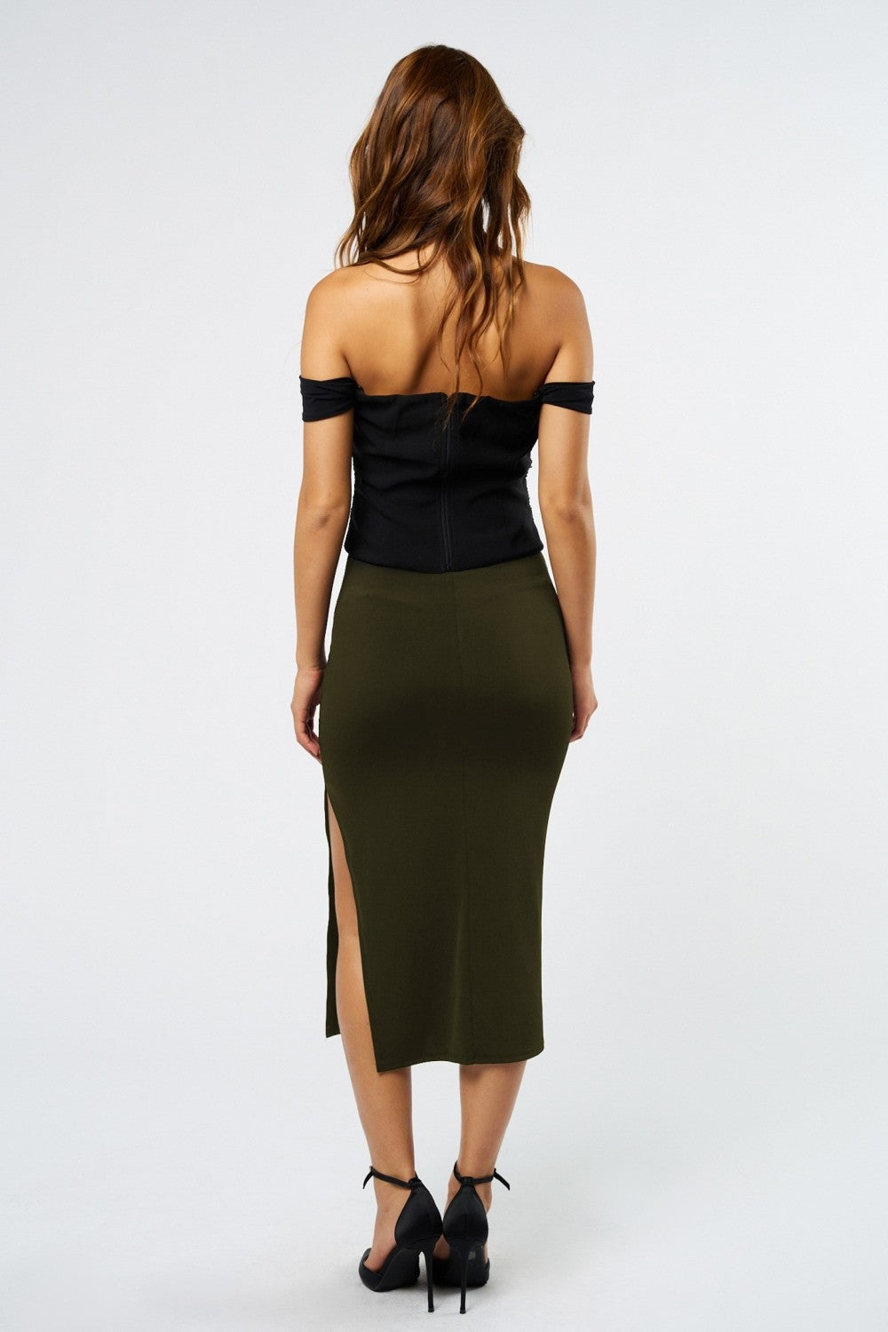 Mesh Off The Shoulder Corset Top