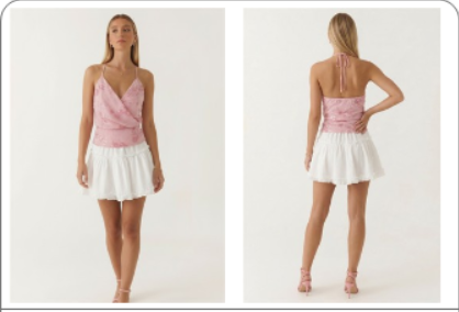 floral beaded halter top