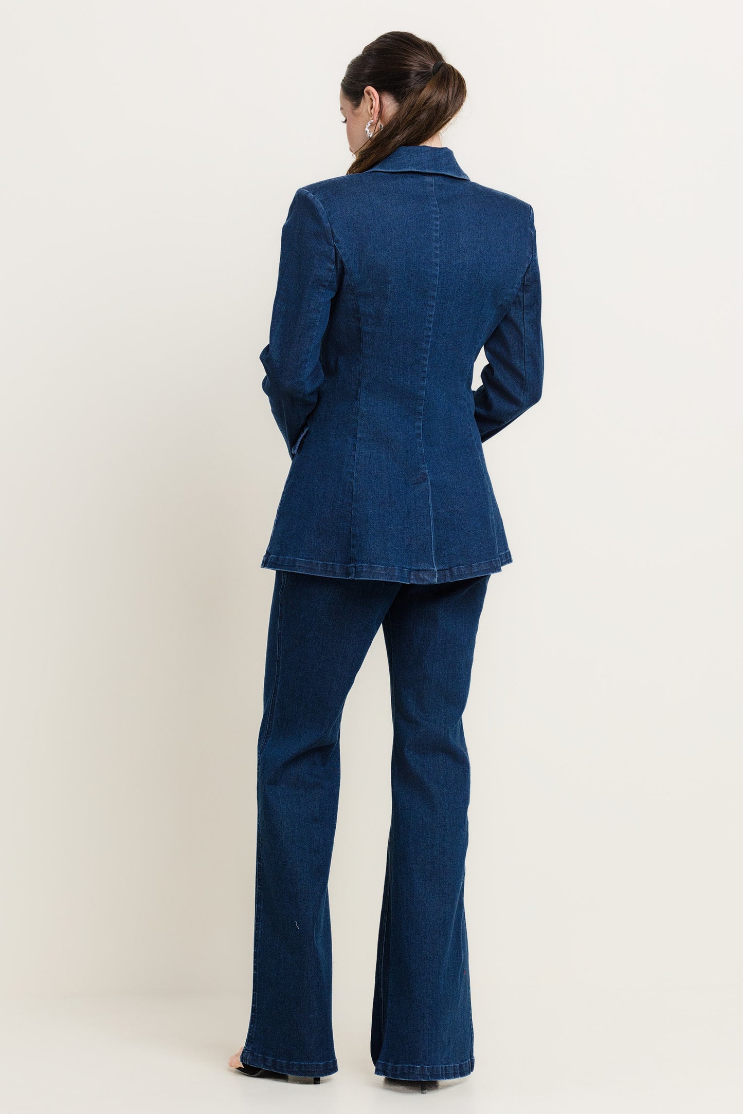 2pc set- denim suit blazer & trousers