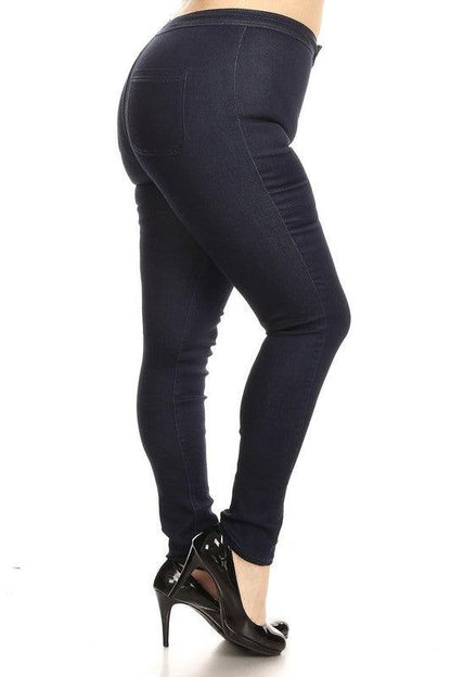 GP3100 PLUS high waist stretch skinny jeans - tikolighting