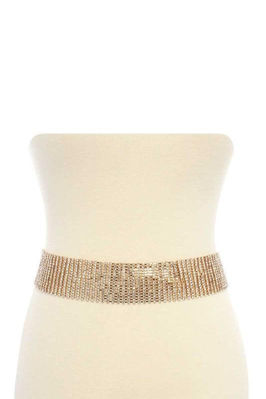bling 15 line rhinestone belt - RK Collections Boutique
