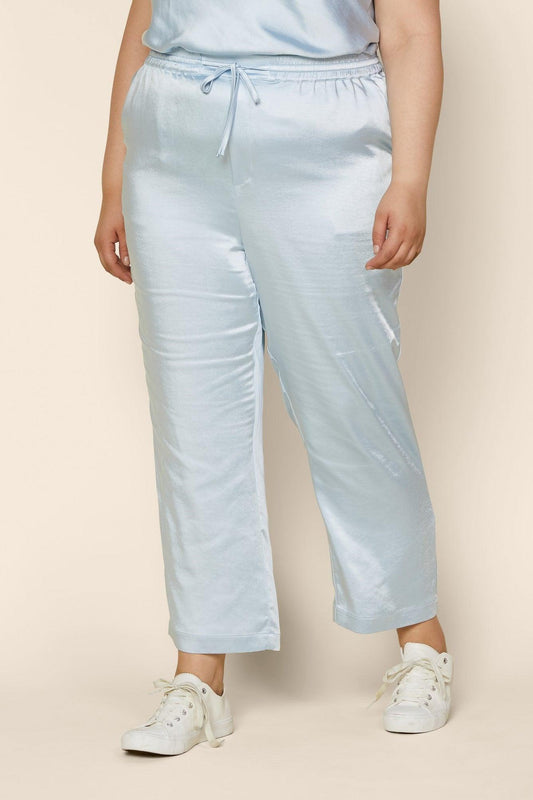 PLUS easy pull on satin jogger pants