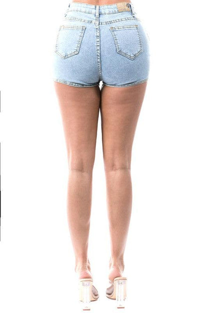 bling tassel trim jean shorts - tikolighting