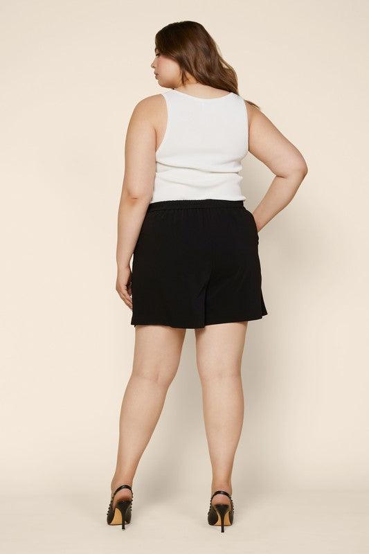 PLUS Shorts With Elastic Back & Pockets - tikolighting