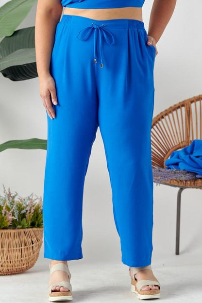 PLUS 3 pc set- blazer, crop cami, & pants - tikolighting