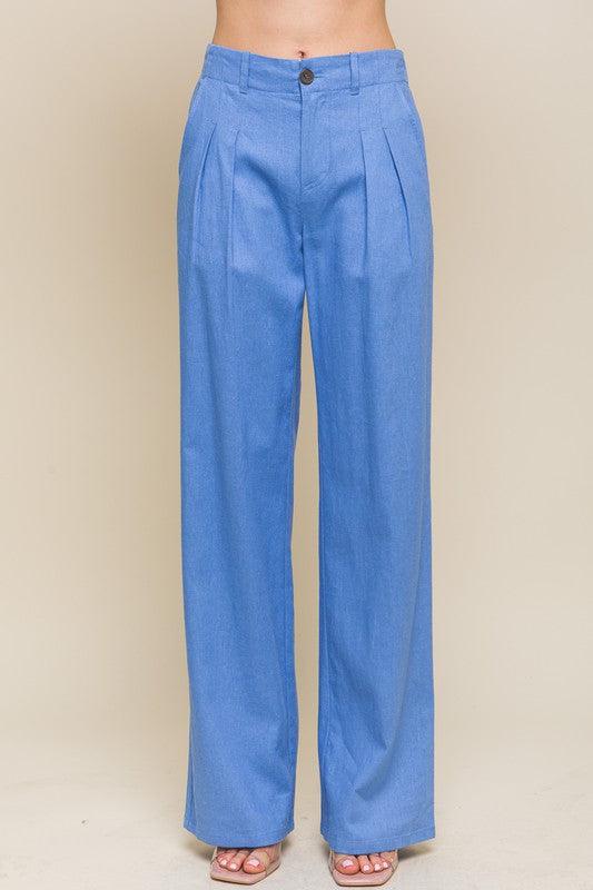 linen wide leg pants - tarpiniangroup