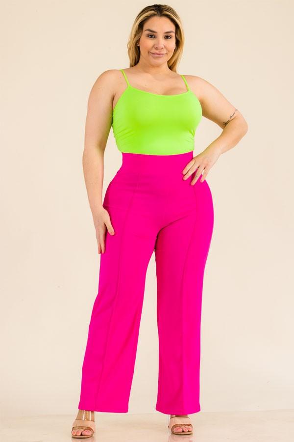 PLUS elastic high waisted stretch pants – RK Collections Boutique