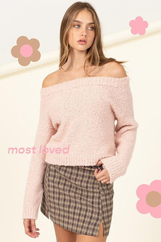 off the shoulder sweater - tarpiniangroup