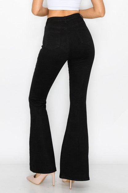 stretch high waist bell bottom jeans bc001-Jeans-Lover Brand-tikolighting