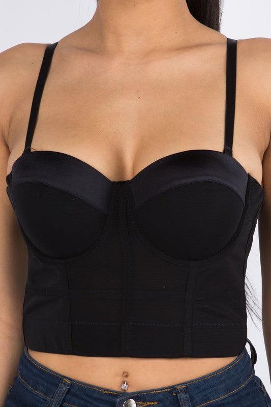 bustier bra corset top-Tops-Sleeveless-Kaylee Kollection-tikolighting