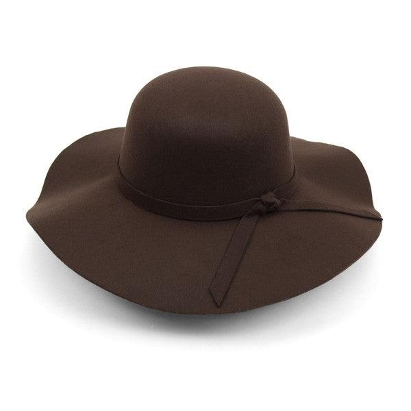 Circle Floppy Wide Brim Hat-Accessory:Hat-Cap Zone-Brown-33272932-tikolighting