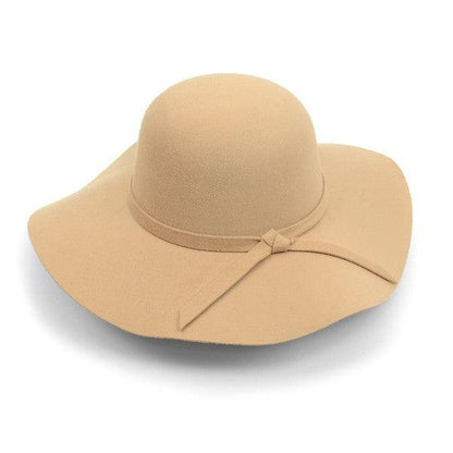 Circle Floppy Wide Brim Hat-Accessory:Hat-Cap Zone-Tan-60181925-tikolighting