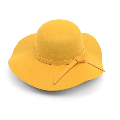 Circle Floppy Wide Brim Hat-Accessory:Hat-Cap Zone-Mustard-60180901-M-tikolighting