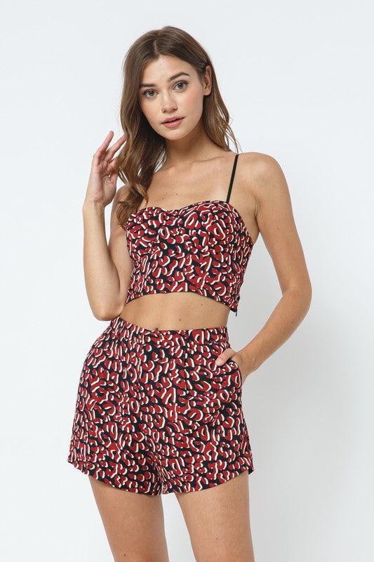 leopard bustier crop top-Tops-Sleeveless-Fore Collection-tikolighting