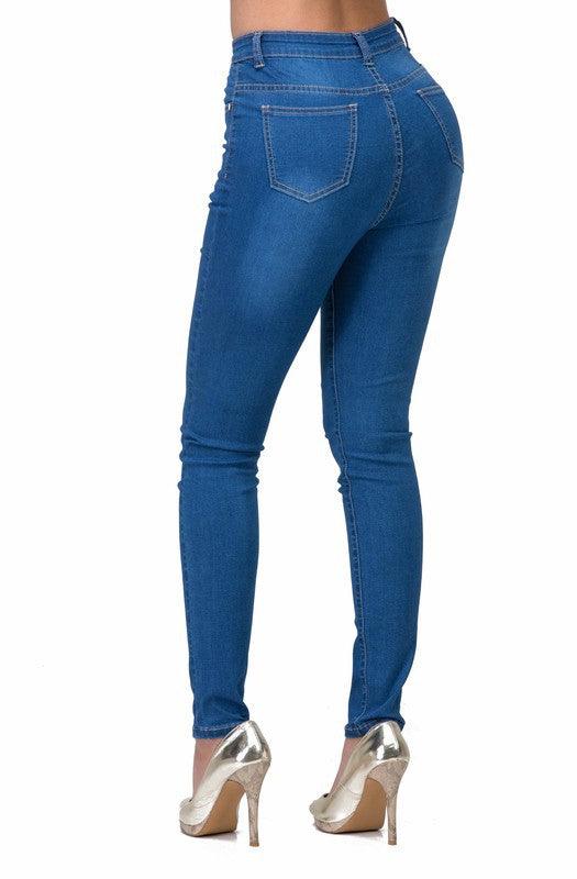 high waist skinny jeans LV-126-Jeans-Lover Brand-tikolighting
