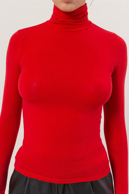 Long Sleeve Turtleneck Top