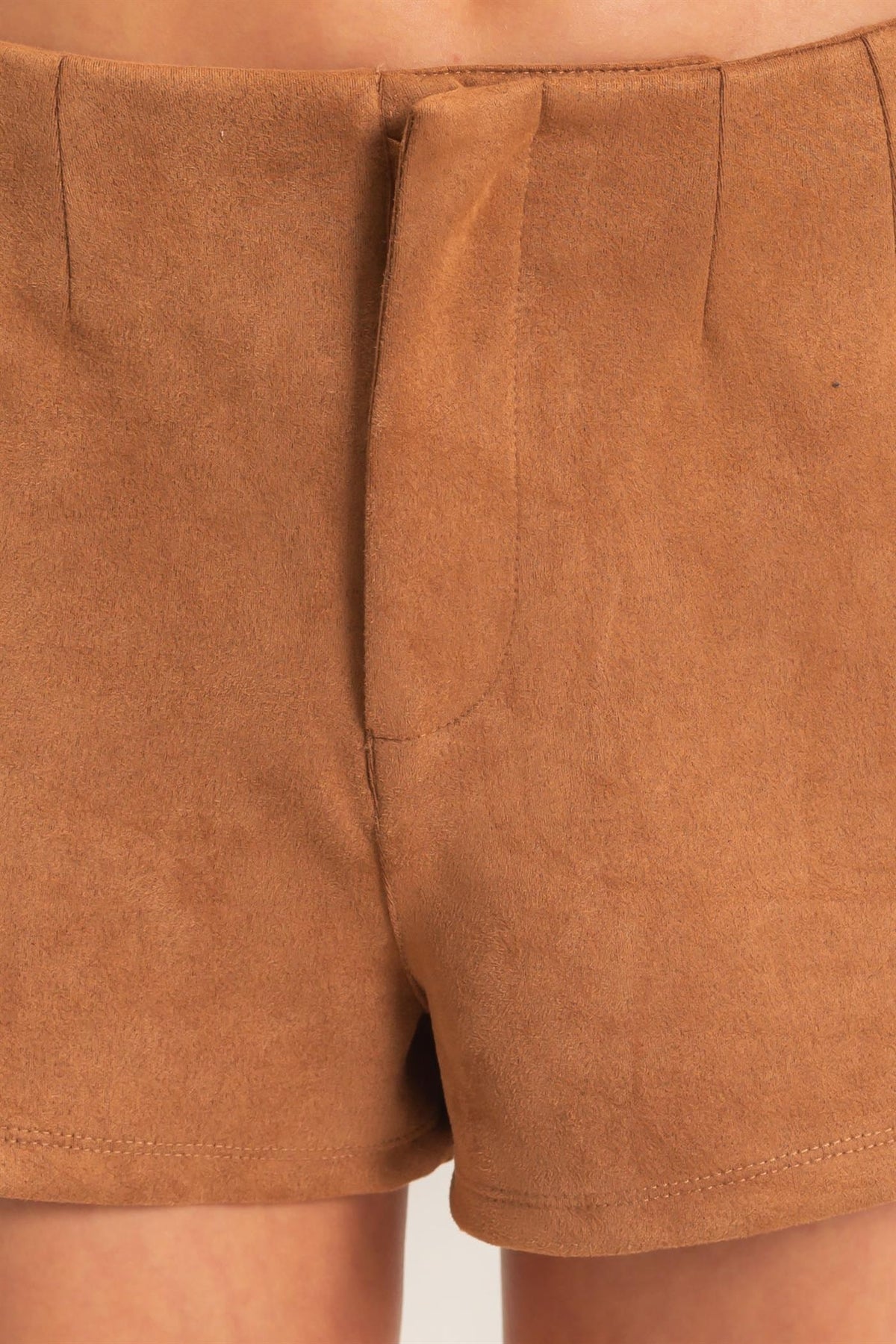 High Waist Suede Shorts