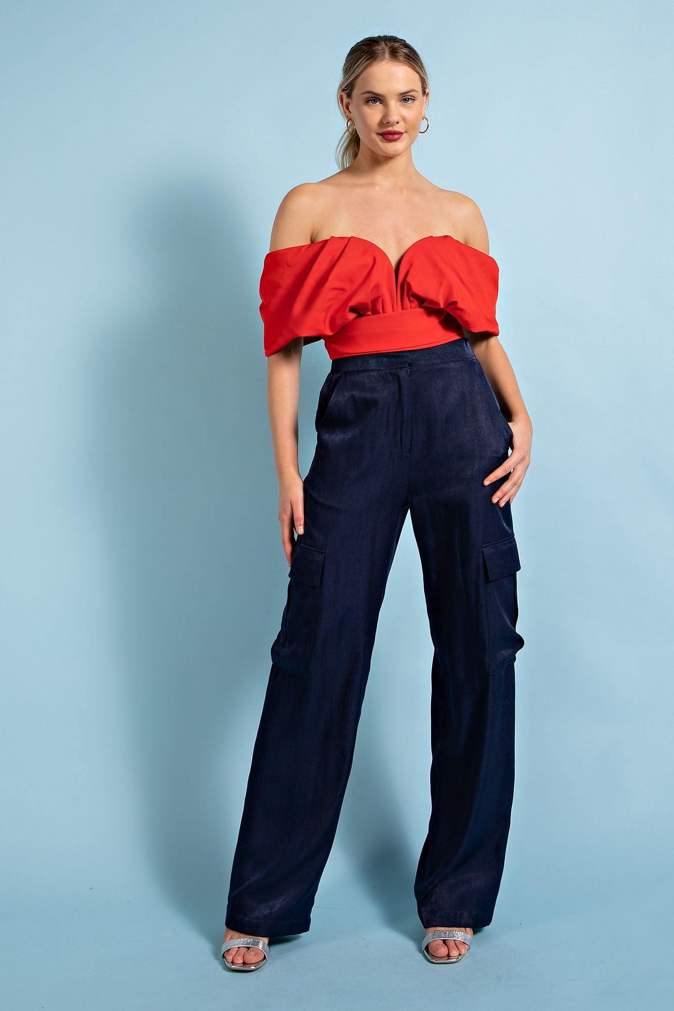 Off-The-Shoulder Crop Top - RK Collections Boutique
