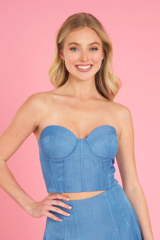 Bustier Crop Top - RK Collections Boutique