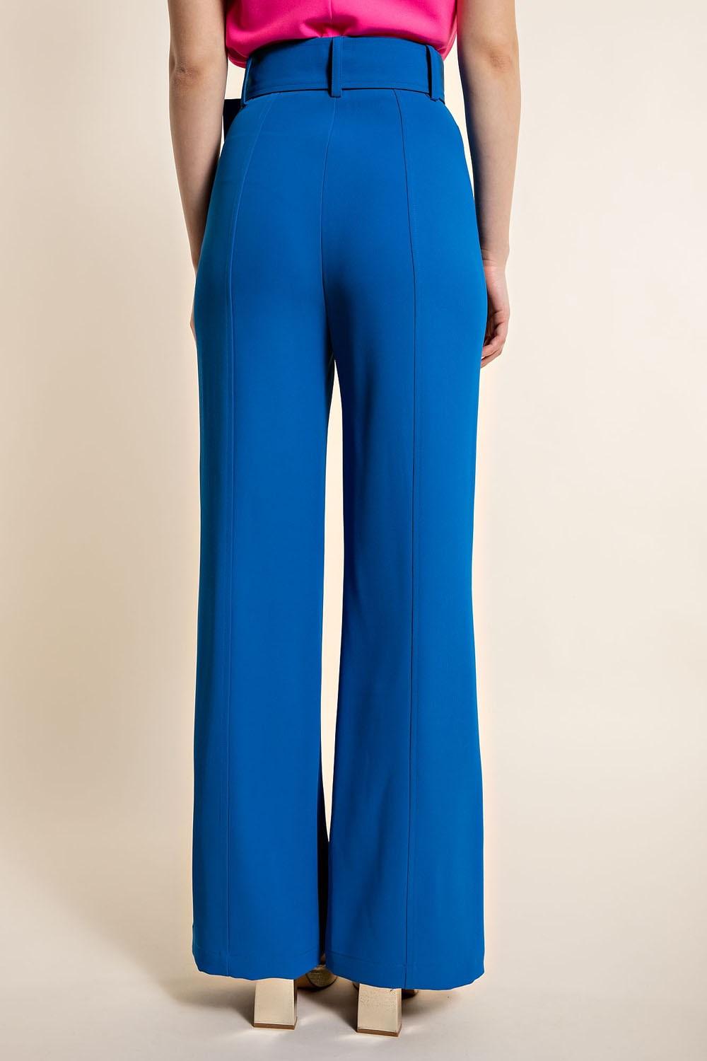 Belted High Waist Wide Leg Pants - RK Collections Boutique