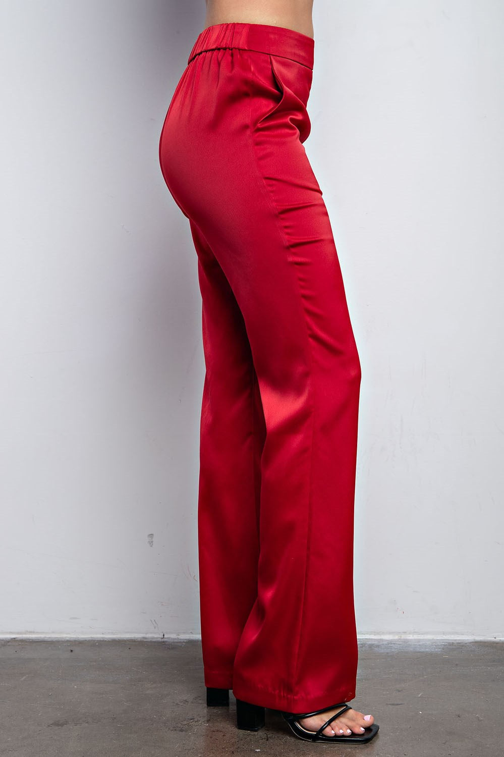 High Waist Flare Satin Pants – RK Collections Boutique