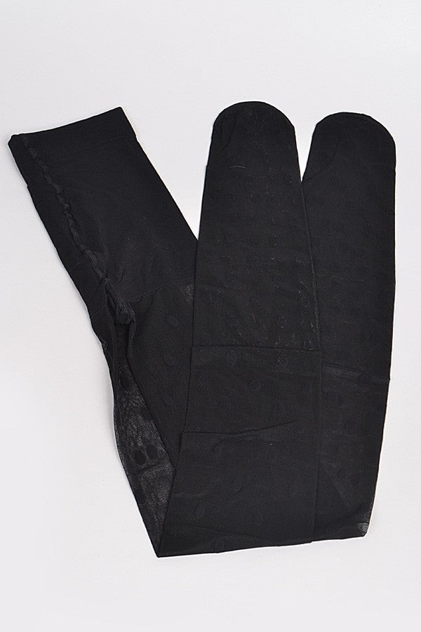 polka dot sheer tights