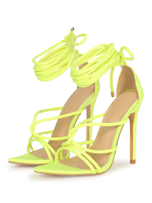 Lace-up Strappy Heel Shoes