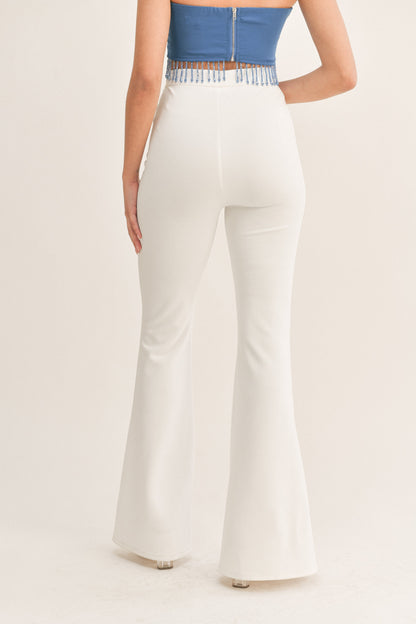 high waist flare pants