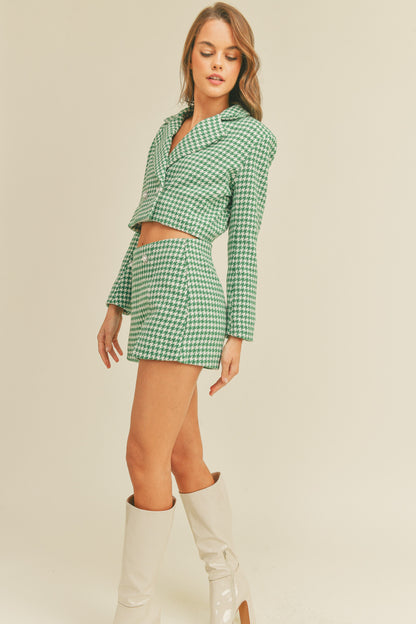 houndstooth skort