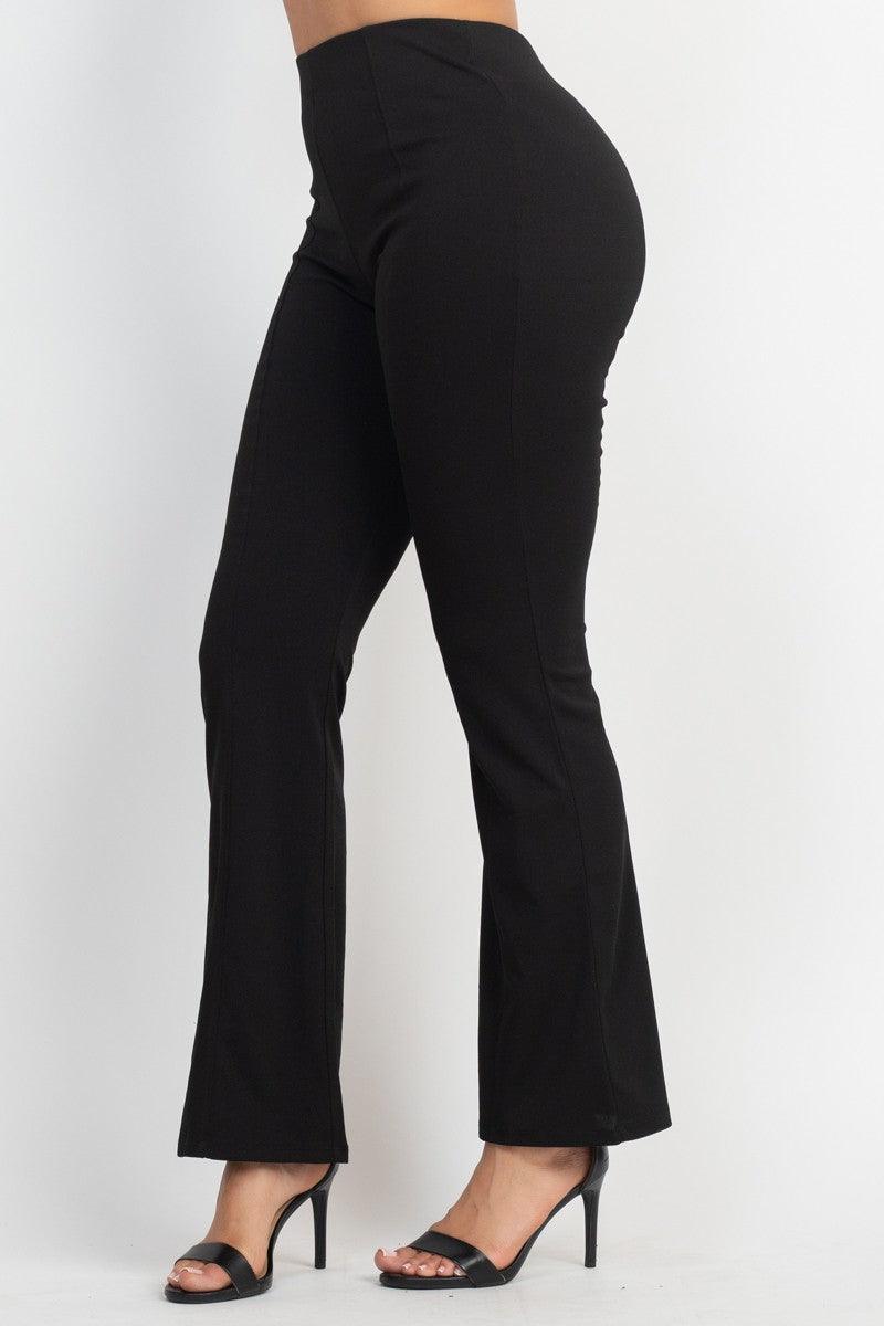 high waisted fit & flare pant