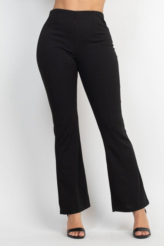 high waisted fit & flare pant