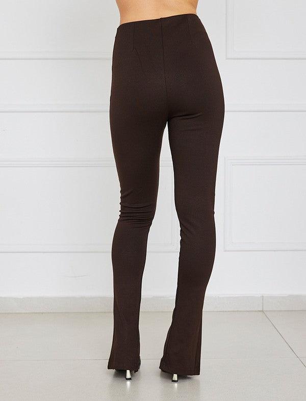 slit leg skinny pant - RK Collections Boutique
