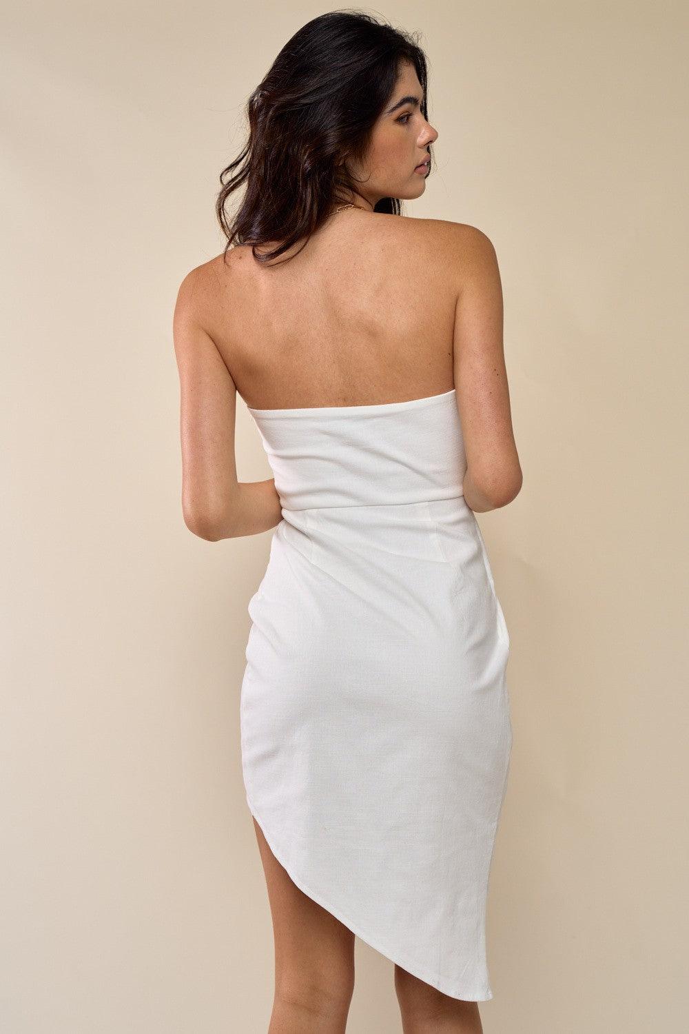 strapless wrap dress - RK Collections Boutique