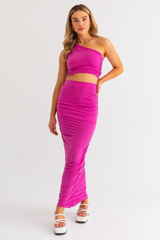 ruched maxi skirt - RK Collections Boutique