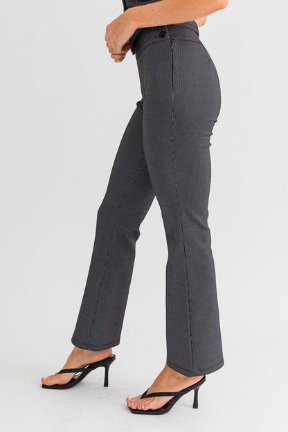 pinstripe bootcut pant - RK Collections Boutique