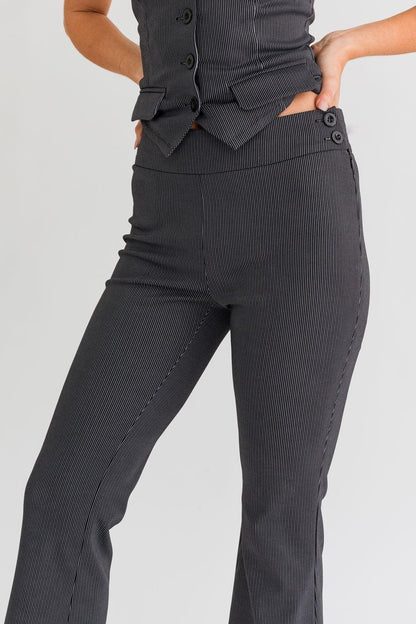 pinstripe bootcut pant - RK Collections Boutique