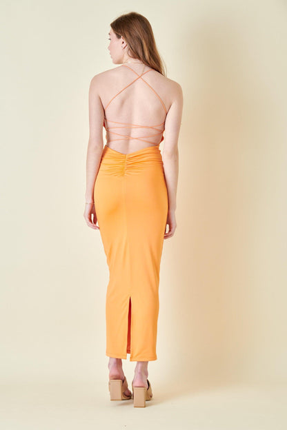 strappy back slinky maxi dress - RK Collections Boutique