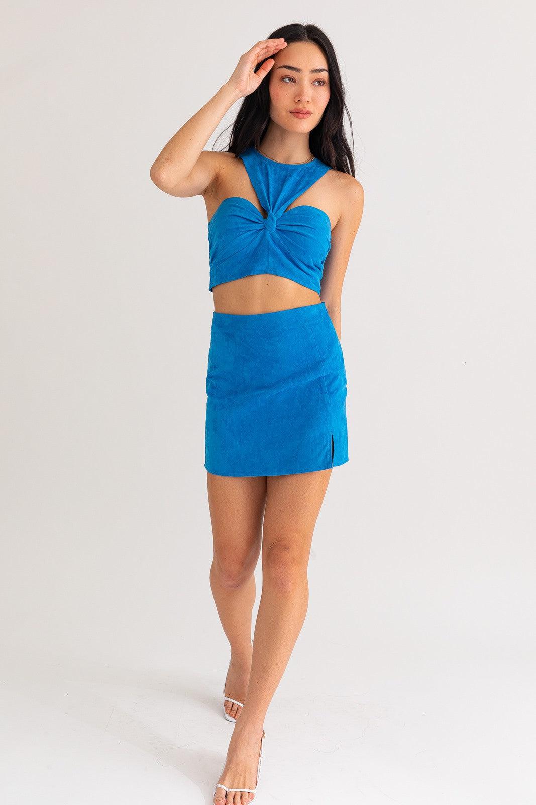 faux suede mini skirt - RK Collections Boutique