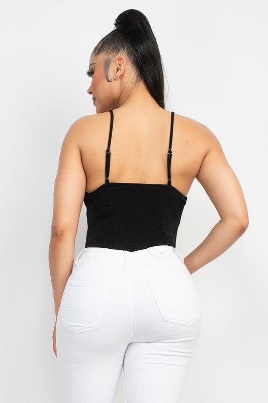 slinky cowl neck bodysuit - RK Collections Boutique